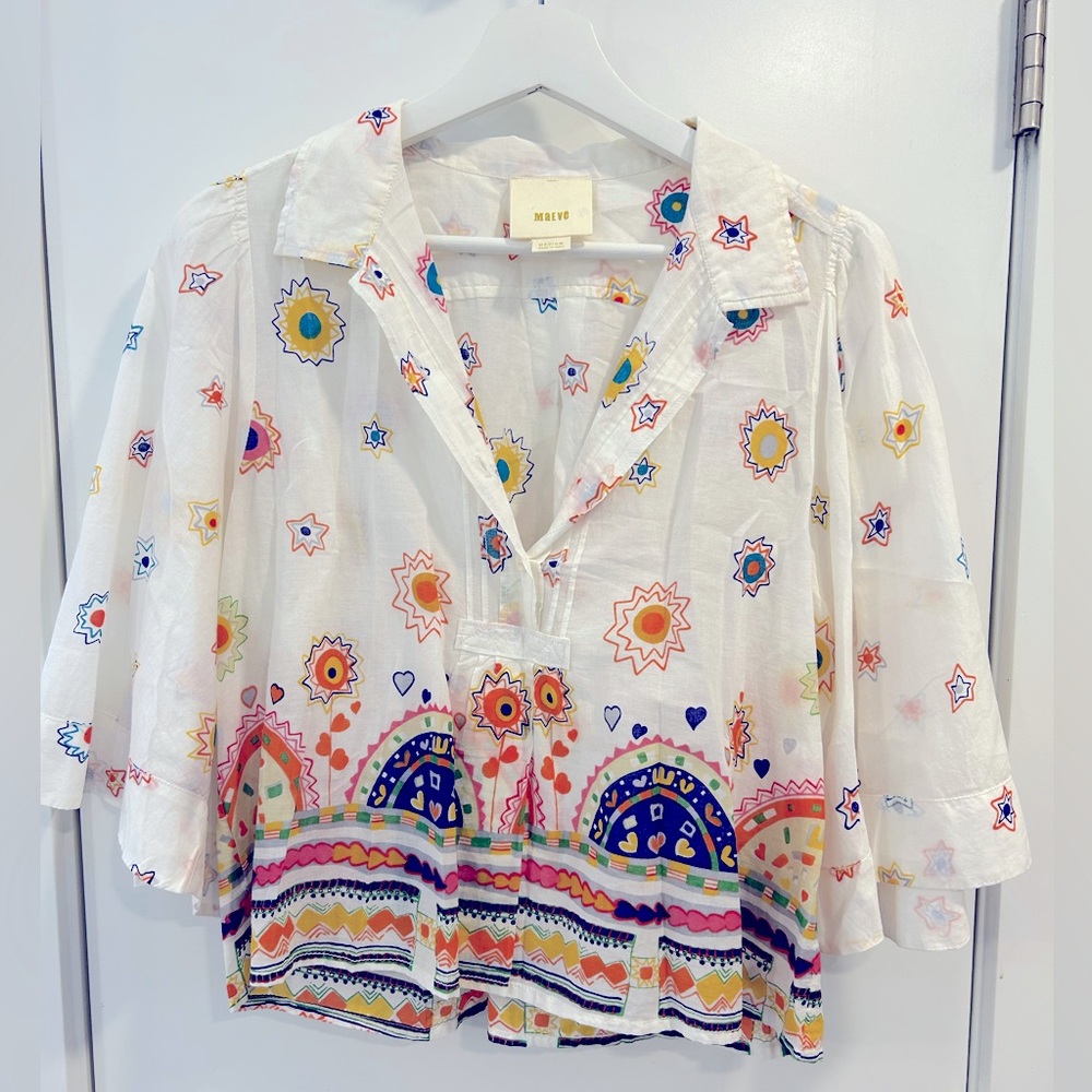 Maeve by Anthropologie spring summer linen shirt.